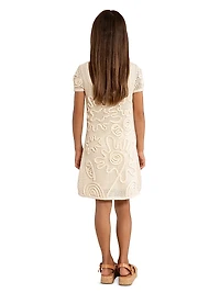 Little Girl's & Girl's Nissa Crochet-Knit Dress