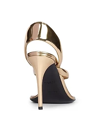 Tong 90MM Metallic Leather Sandals