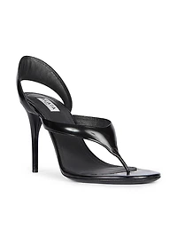 Tong 90MM Leather Sandals