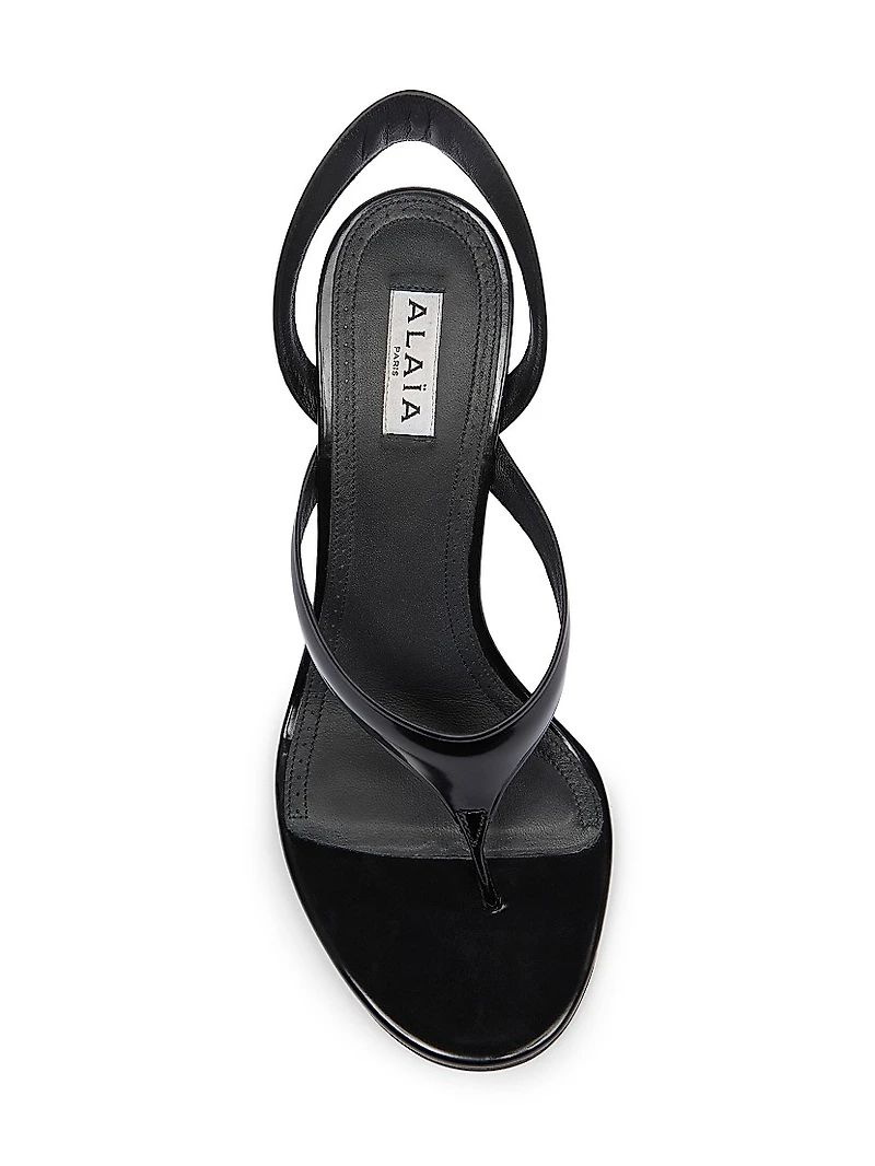 Tong 90MM Leather Sandals