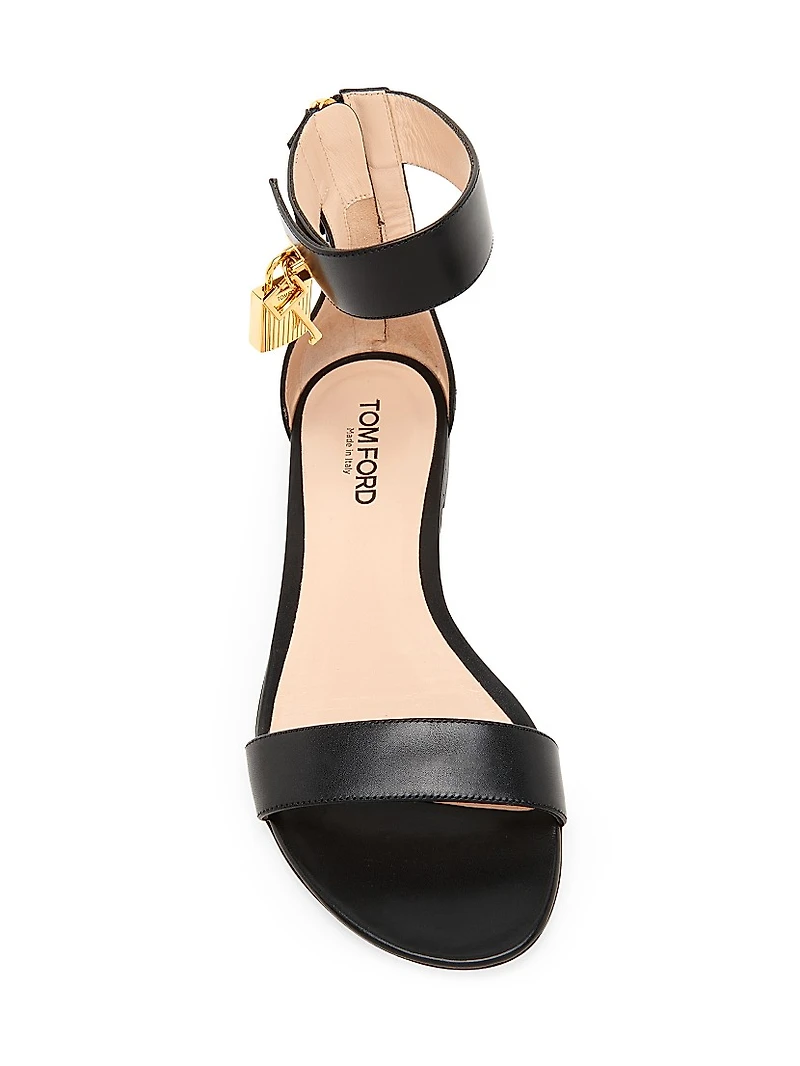 Padlock Leather Sandals