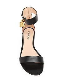 Padlock Leather Sandals