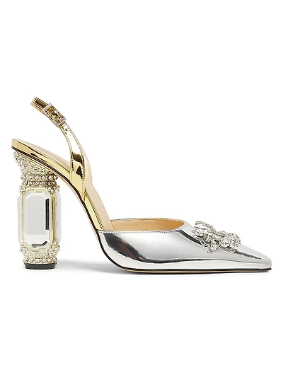 Heritage & Heirlooms Aurum 100MM Crystal-Embellished Pumps