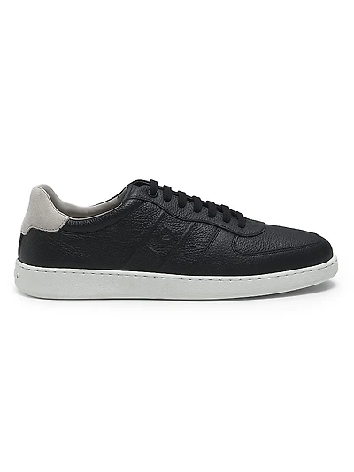 Adam Gancio-Embossed Leather Low-Top Sneakers