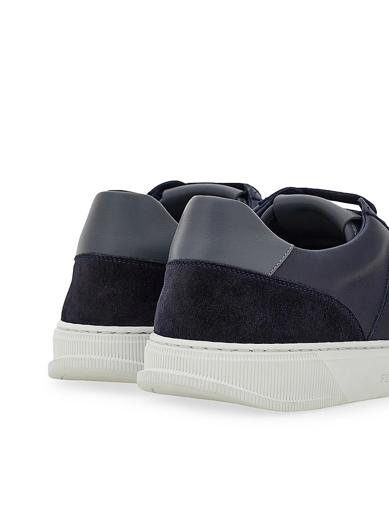 Alaska Leather & Suede Low-Top Sneakers