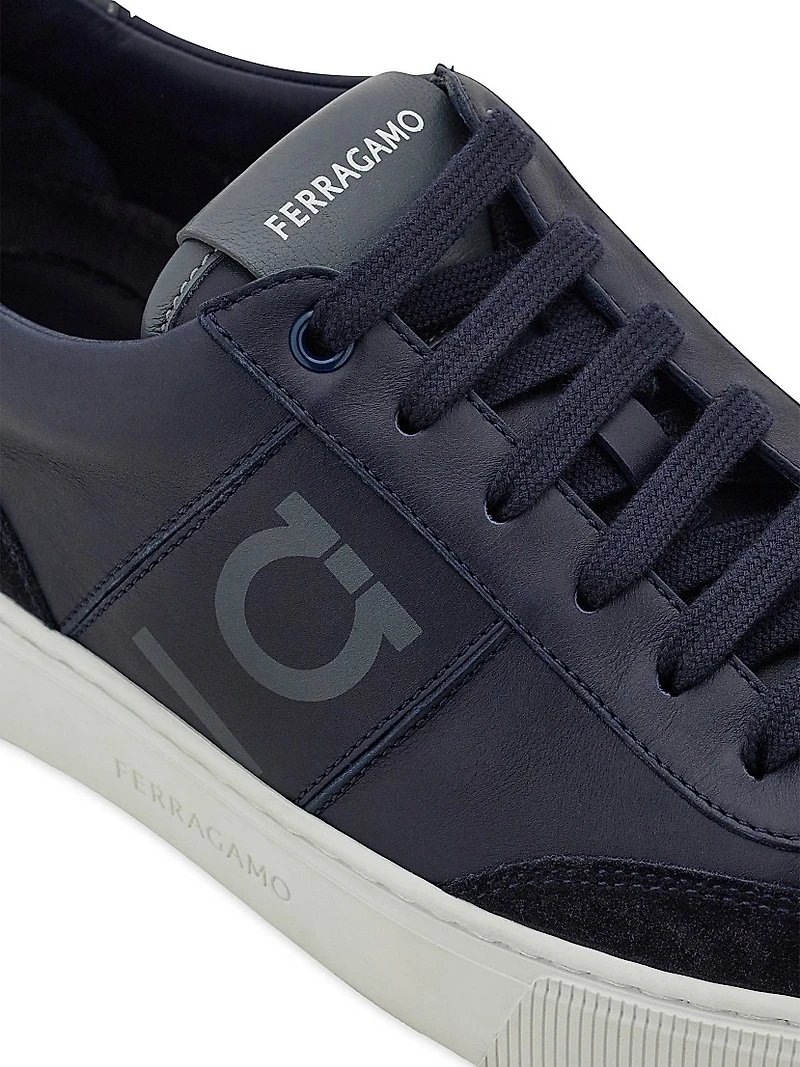 Alaska Leather & Suede Low-Top Sneakers