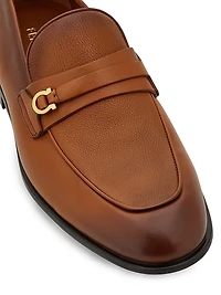 Desio Gancini Leather Loafers