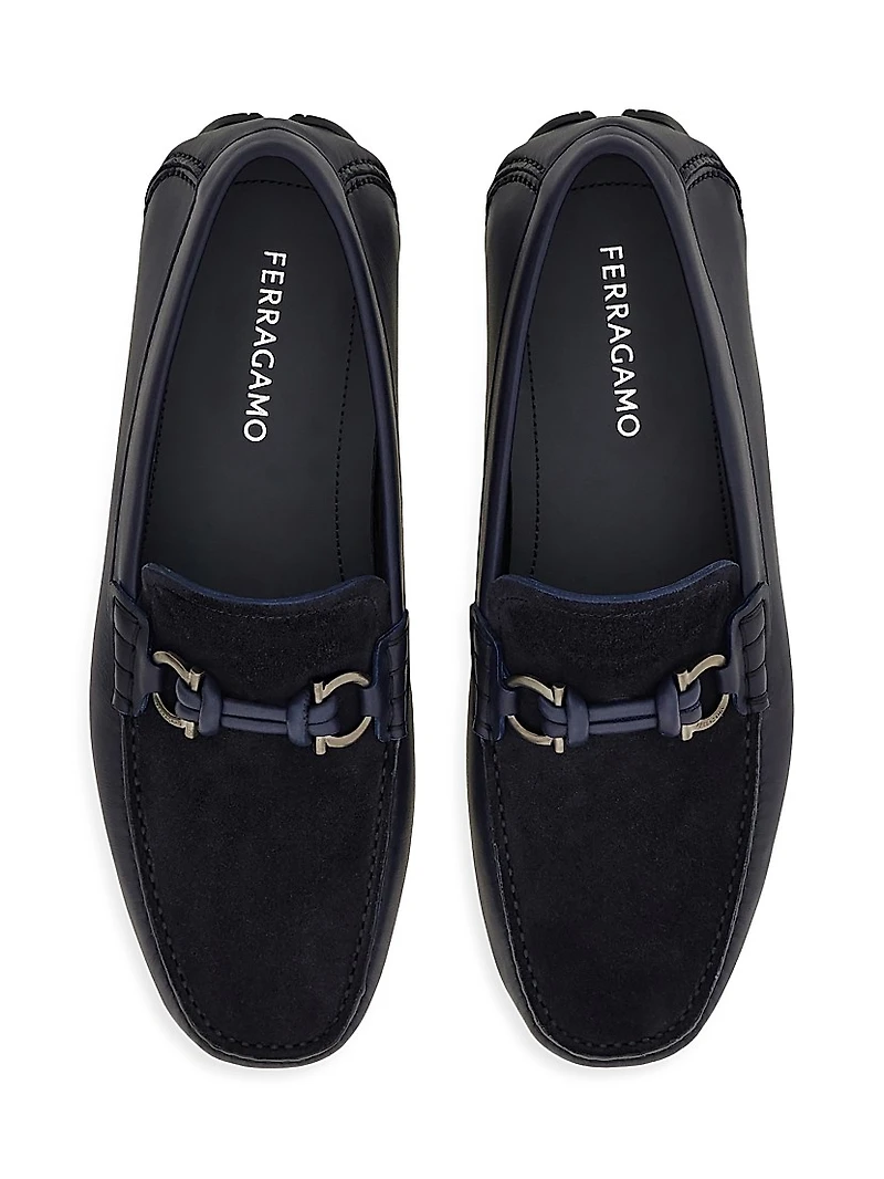 Almeria Leather & Suede Driving Loafers