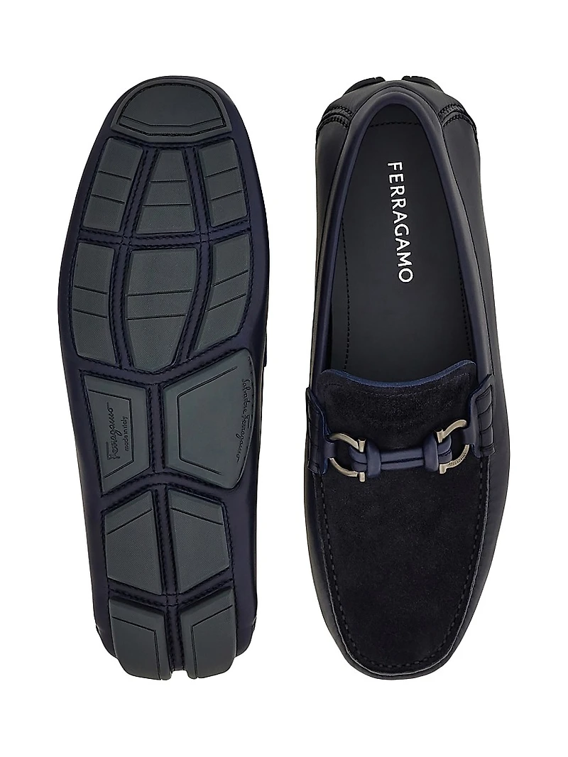 Almeria Leather & Suede Driving Loafers