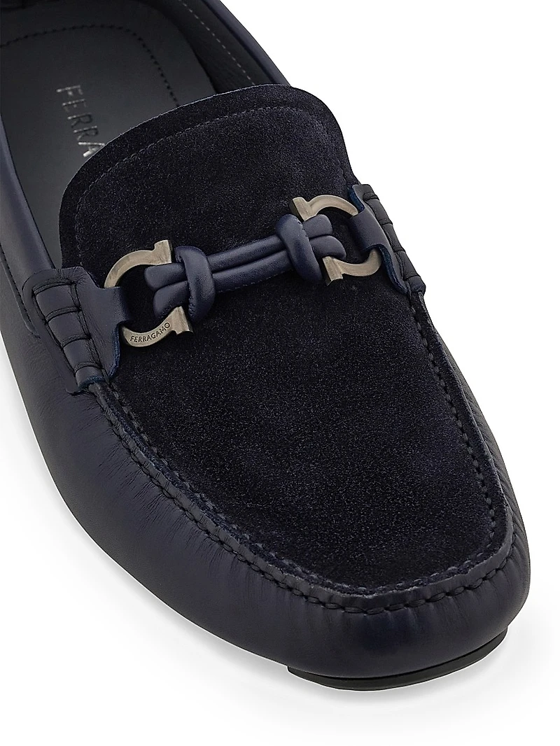 Almeria Leather & Suede Driving Loafers