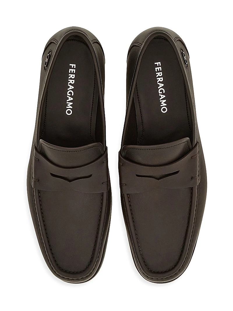 Athen Leather Penny Loafers