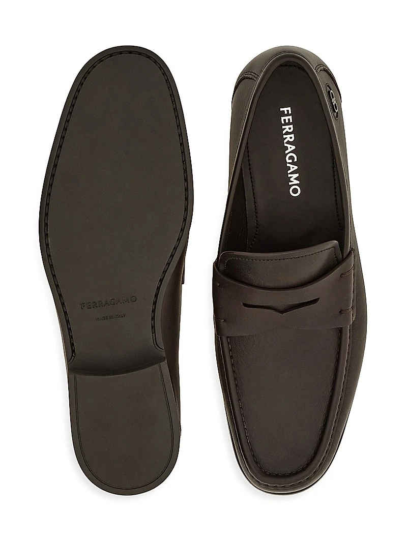 Athen Leather Penny Loafers