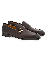 Florio Gancini Leather Loafers