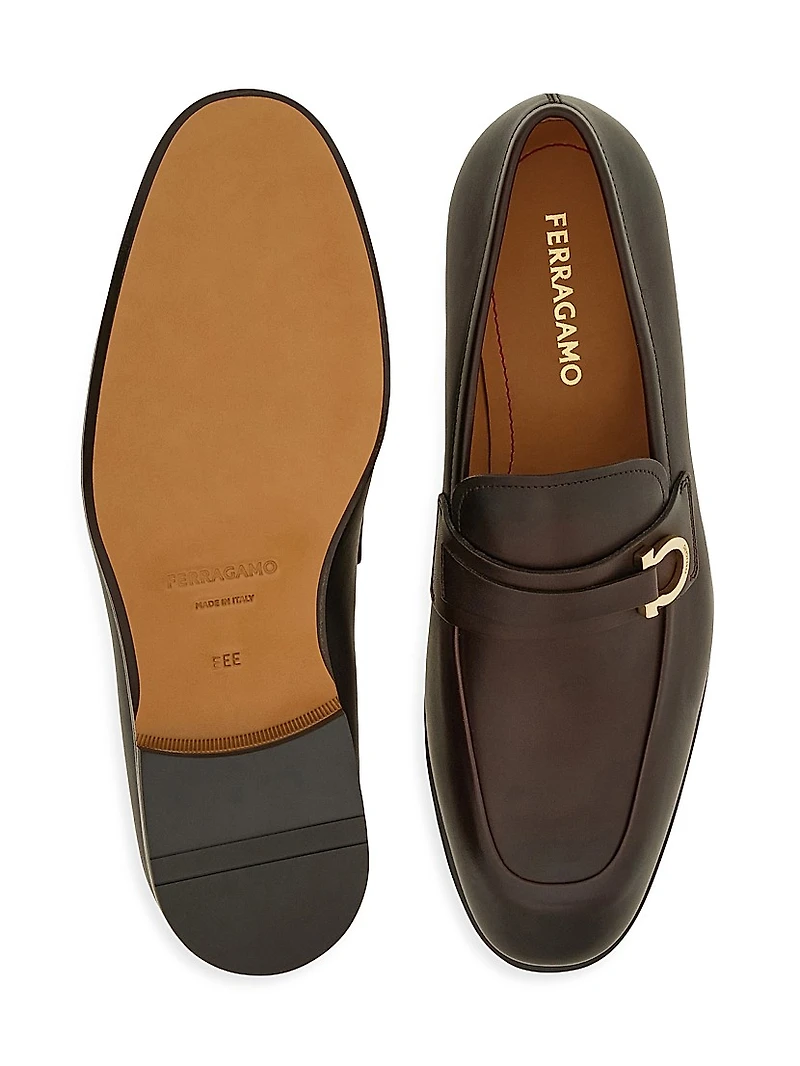 Florio Gancini Leather Loafers