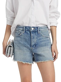 The Jessie Denim Relaxed Crystal Shorts