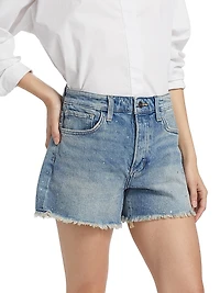 The Jessie Denim Relaxed Crystal Shorts
