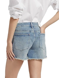 The Jessie Denim Relaxed Crystal Shorts