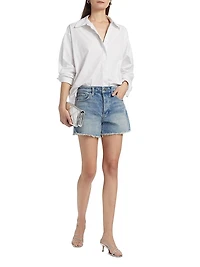 The Jessie Denim Relaxed Crystal Shorts