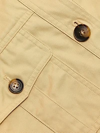 Mila Belted Cotton Cargo Jacket