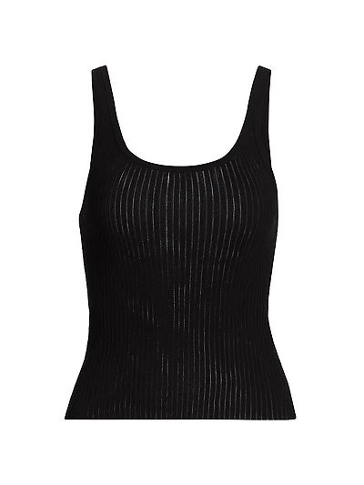 Wrenley Cotton Scoopneck Sweater Tank