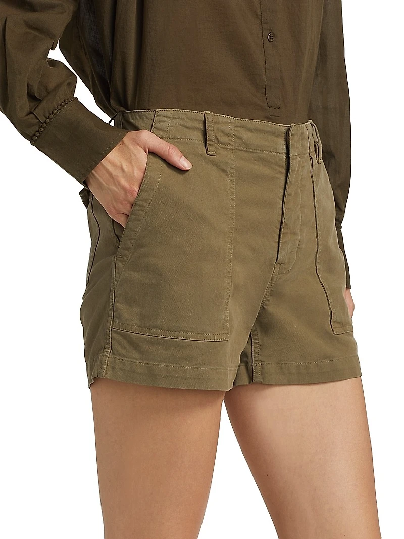 Utility Cotton Cargo Shorts