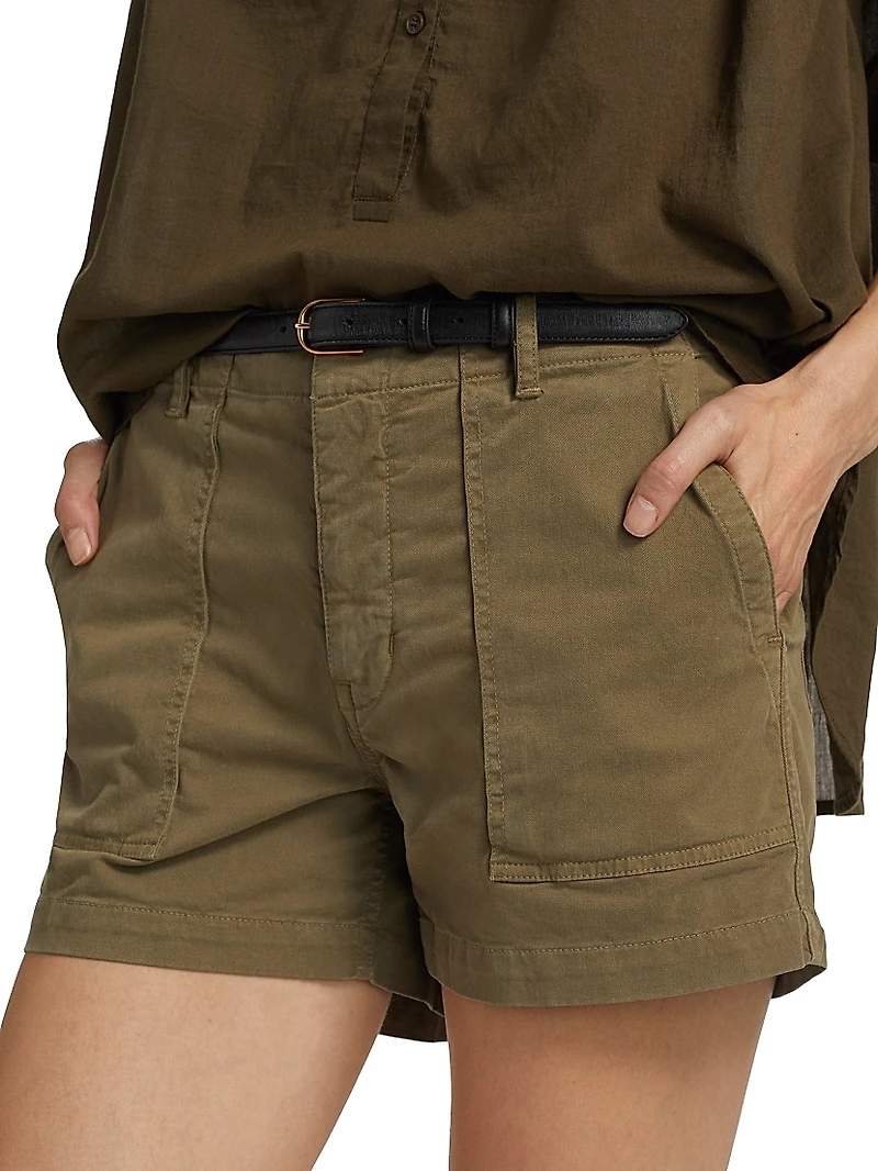 Utility Cotton Cargo Shorts