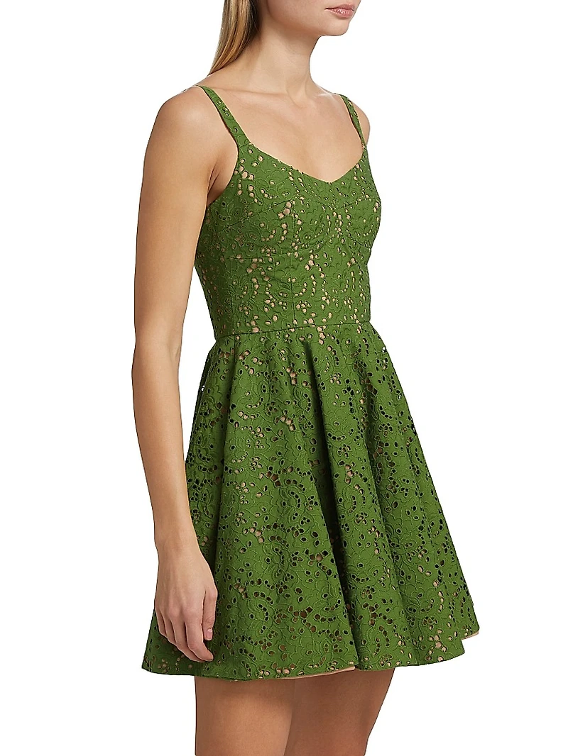 Broderie Anglaise Sleeveless Minidress