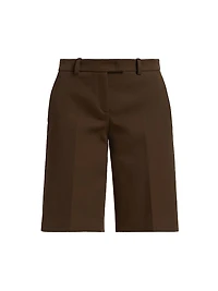 City Cotton-Blend Tailored Shorts
