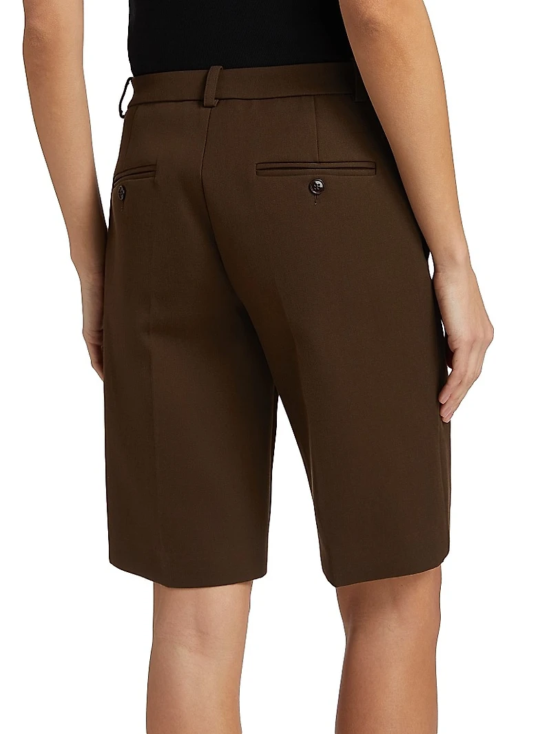 City Cotton-Blend Tailored Shorts