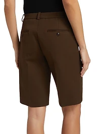 City Cotton-Blend Tailored Shorts