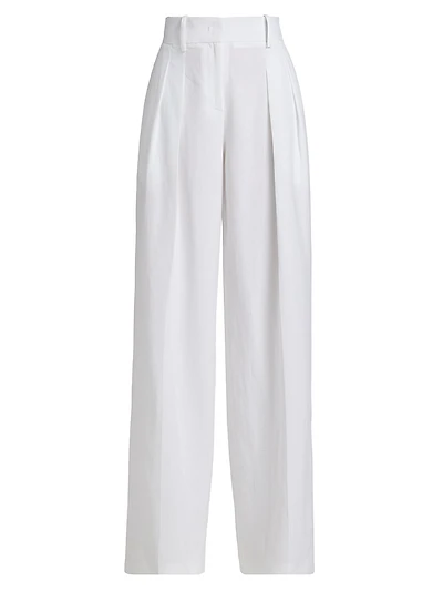 Pleated Linen Trousers