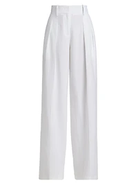 Pleated Linen Trousers