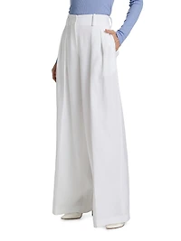 Pleated Linen Trousers