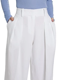 Pleated Linen Trousers