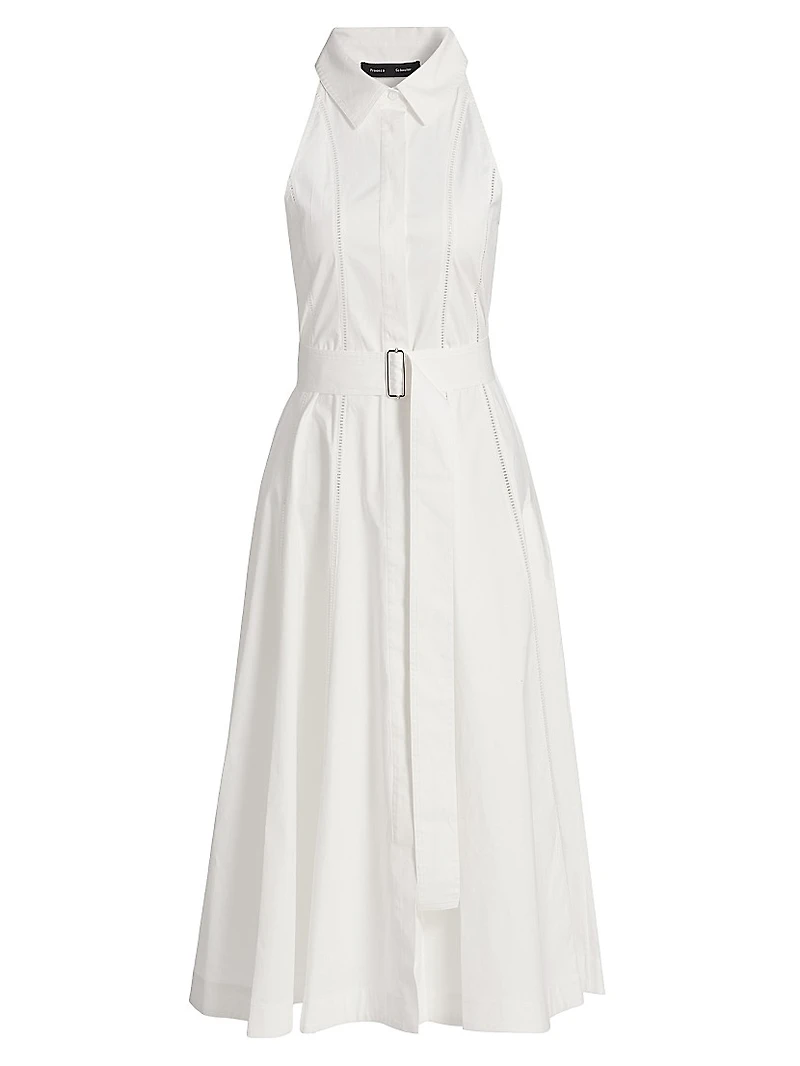 Dorothy Cotton Poplin Midi-Shirtdress