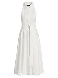 Dorothy Cotton Poplin Midi-Shirtdress