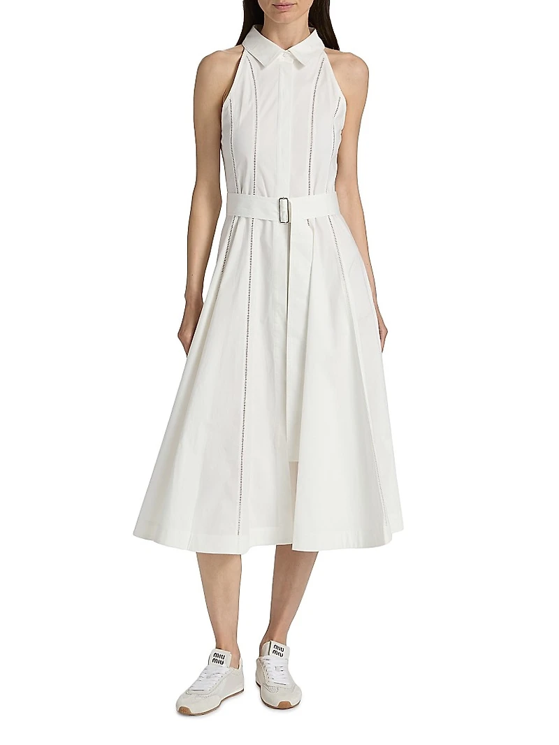 Dorothy Cotton Poplin Midi-Shirtdress