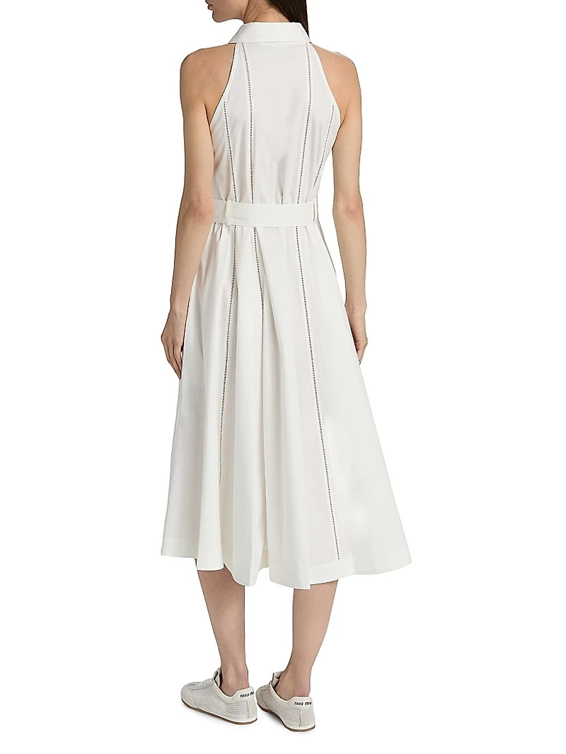 Dorothy Cotton Poplin Midi-Shirtdress