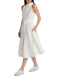 Dorothy Cotton Poplin Midi-Shirtdress