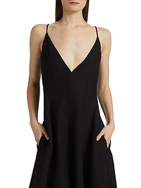 Elaine V-Neck Midi-Dress