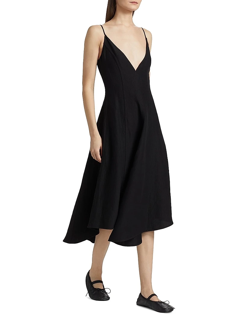Elaine V-Neck Midi-Dress