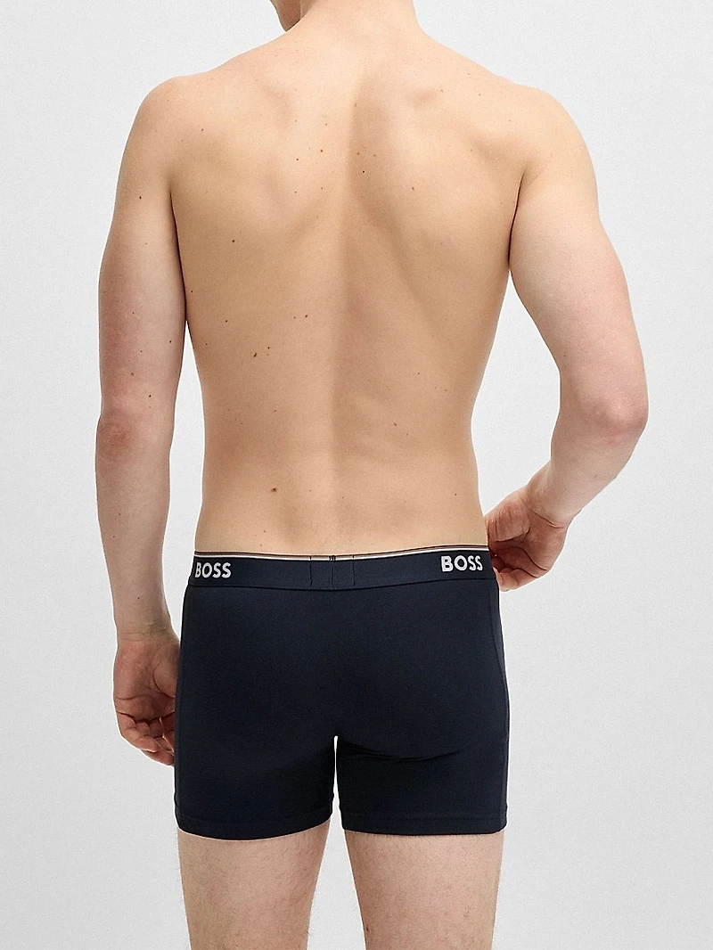 Three-Pack of Stretch-Cotton Boxer Briefs