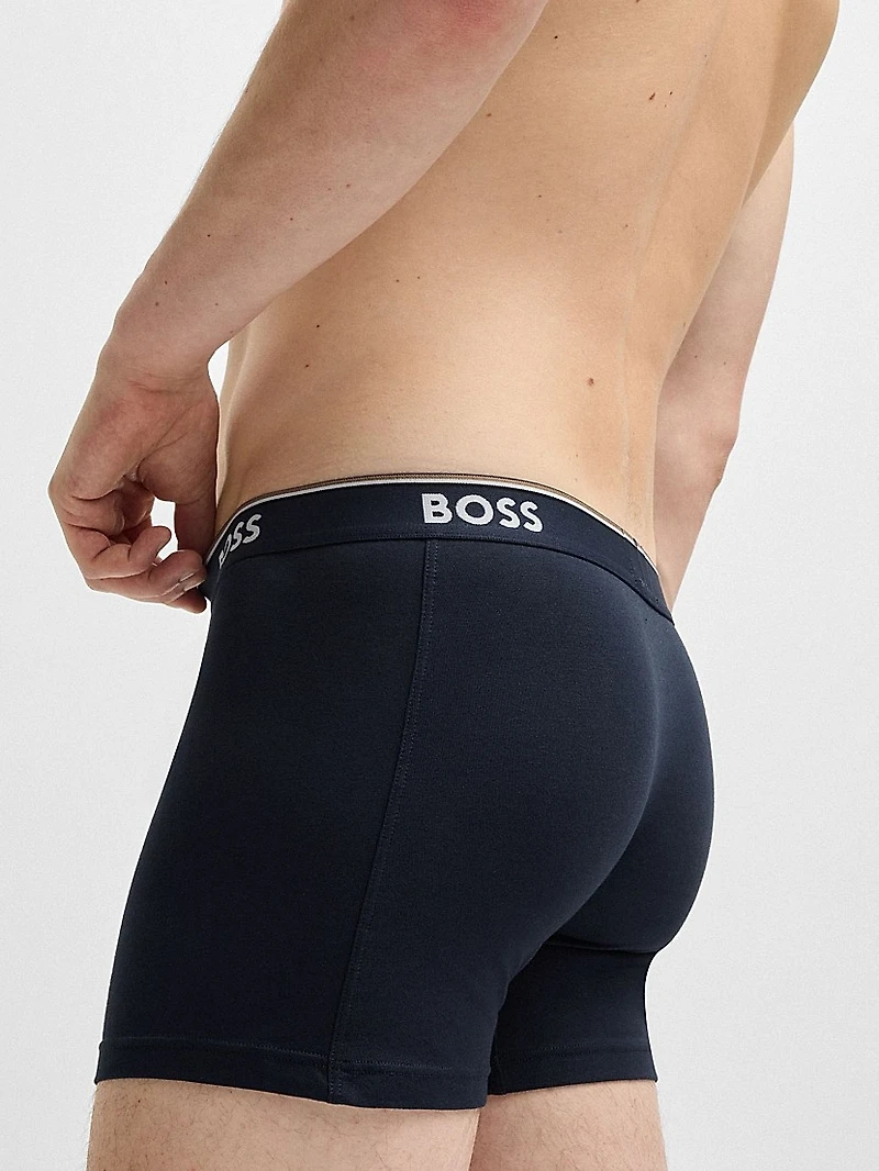 Three-Pack of Stretch-Cotton Boxer Briefs