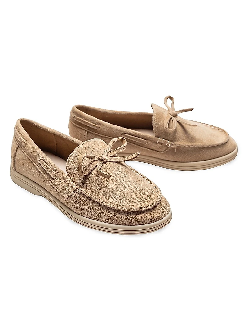 Suede Moccasin Loafers