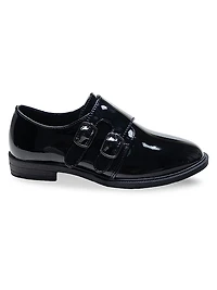 Patent Double Monk Strap Dress Shoes