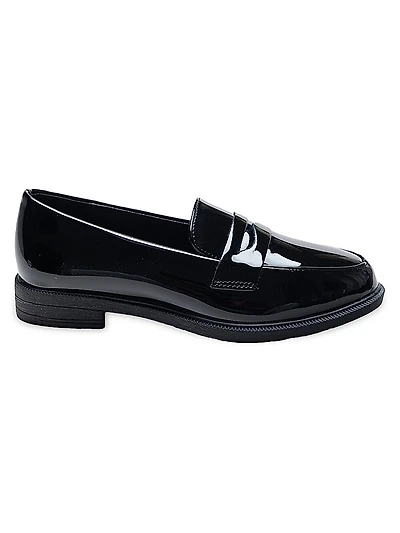 Patent Penny Loafers