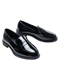 Patent Penny Loafers