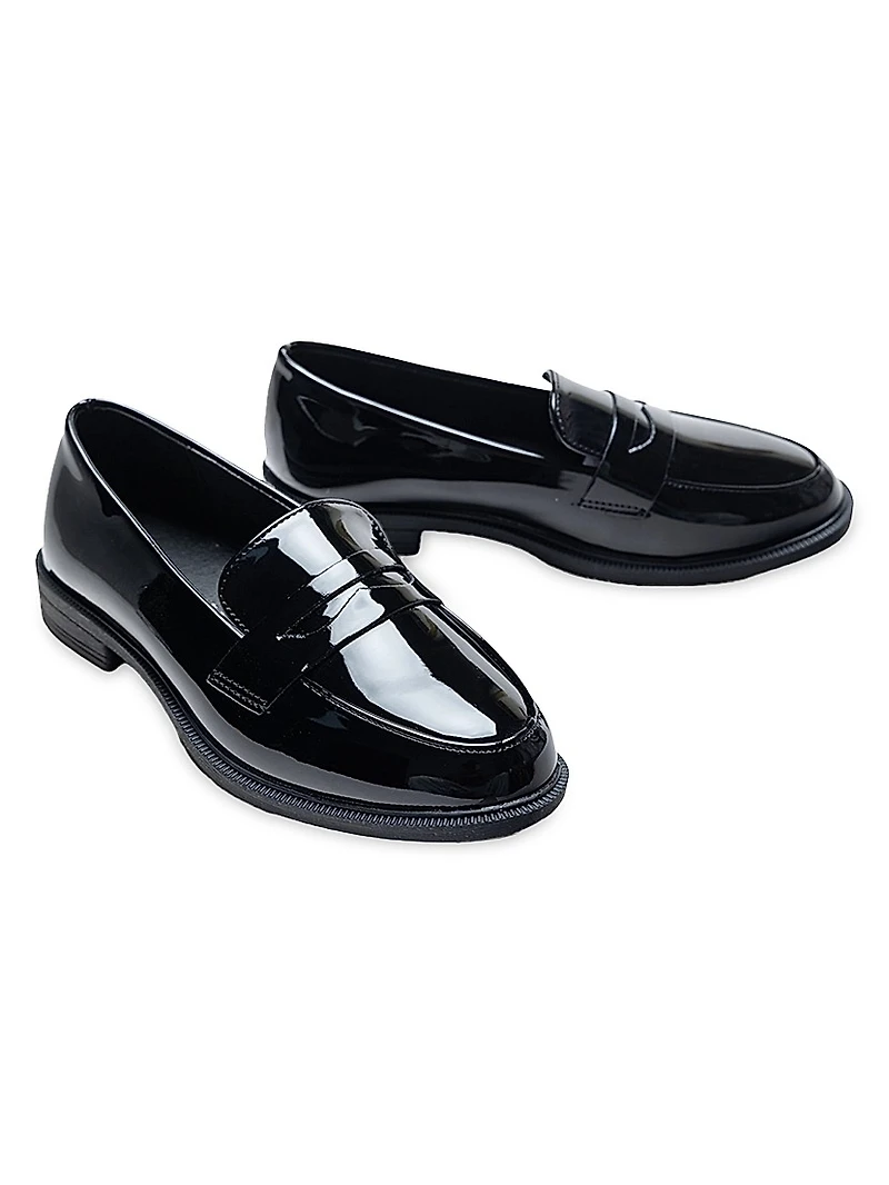 Patent Penny Loafers