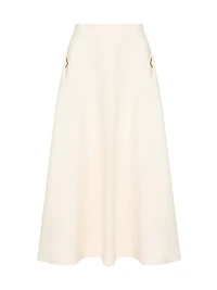 Crepe Couture Midi Skirt