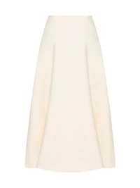 Crepe Couture Midi Skirt
